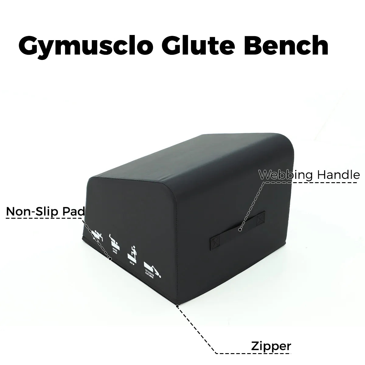 Image of Gymusclo C4 Hip Thrust Box | Glute Bridge & Core Training Bench