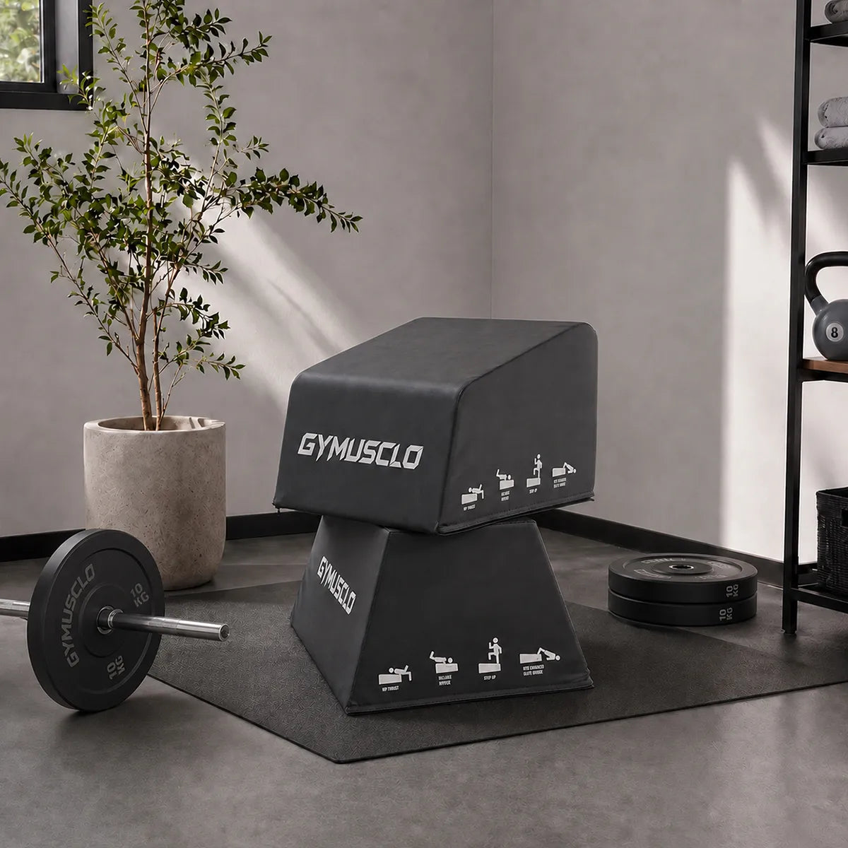 Image of Gymusclo C4 Hip Thrust Box | Glute Bridge & Core Training Bench