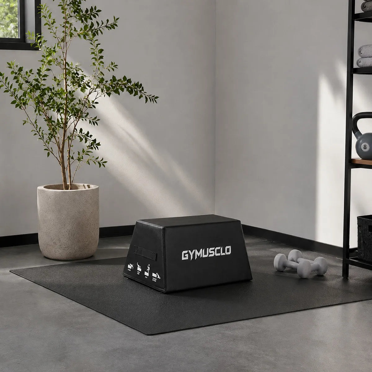 Image of Gymusclo C3 Hip Thrust Box | Glute Bridge & Core Training Bench