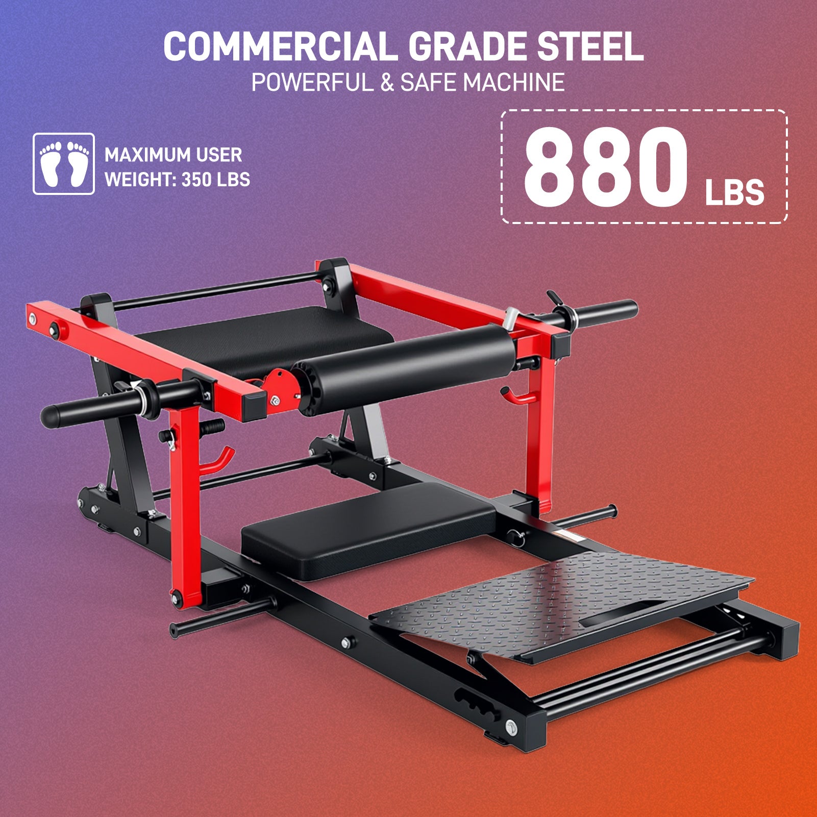 Gymusclo 800LBS Plate-Loaded Hip Thrust Machine