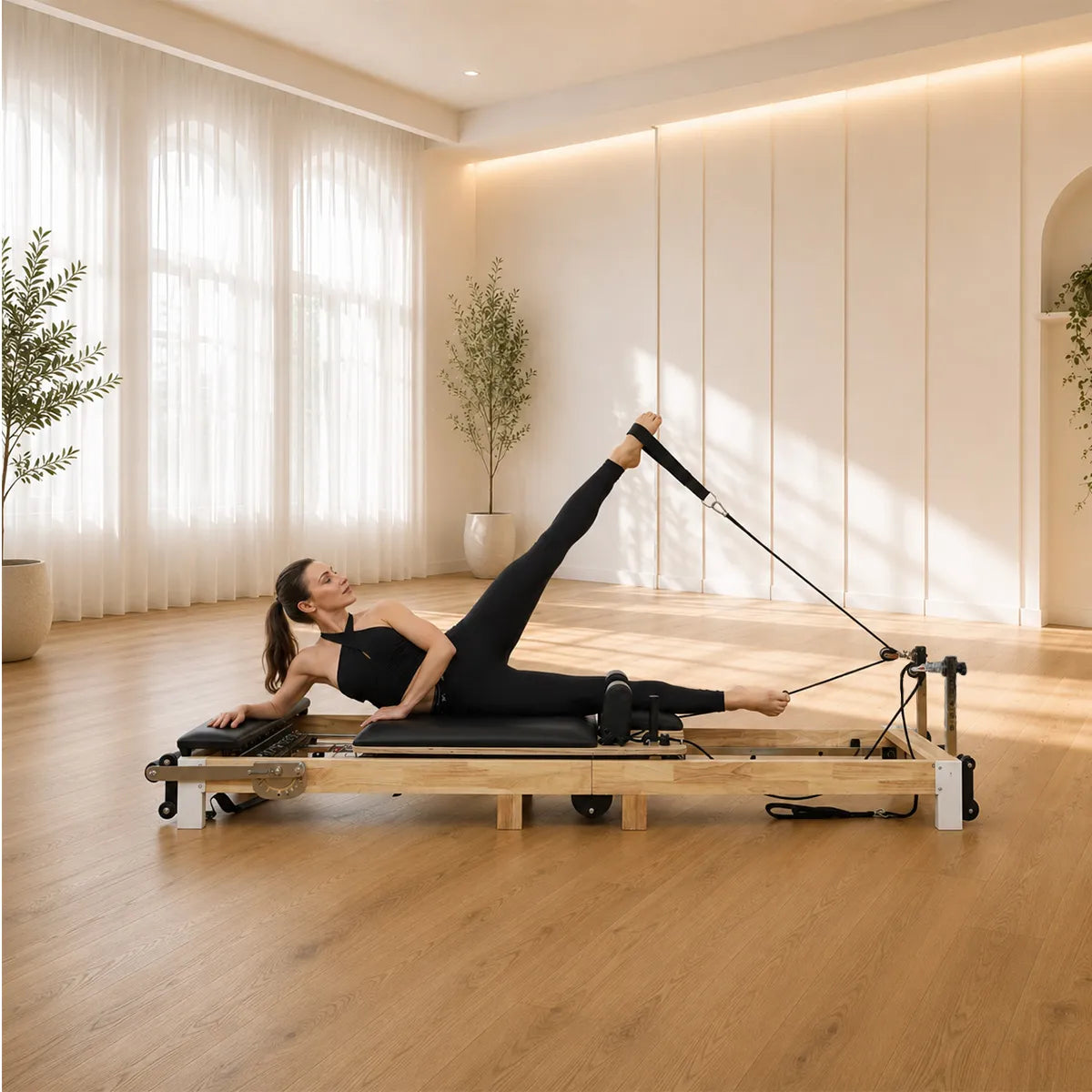 Image of Gymusclo Pilates Reformer Bed for Home Gym