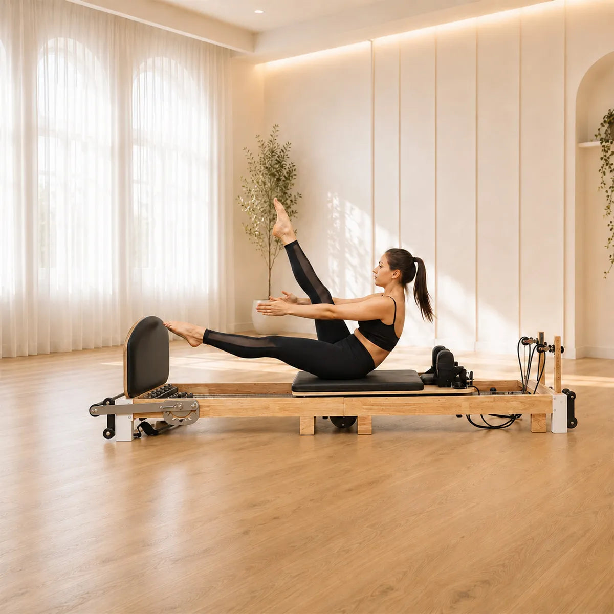 Image of Gymusclo Pilates Reformer Bed for Home Gym