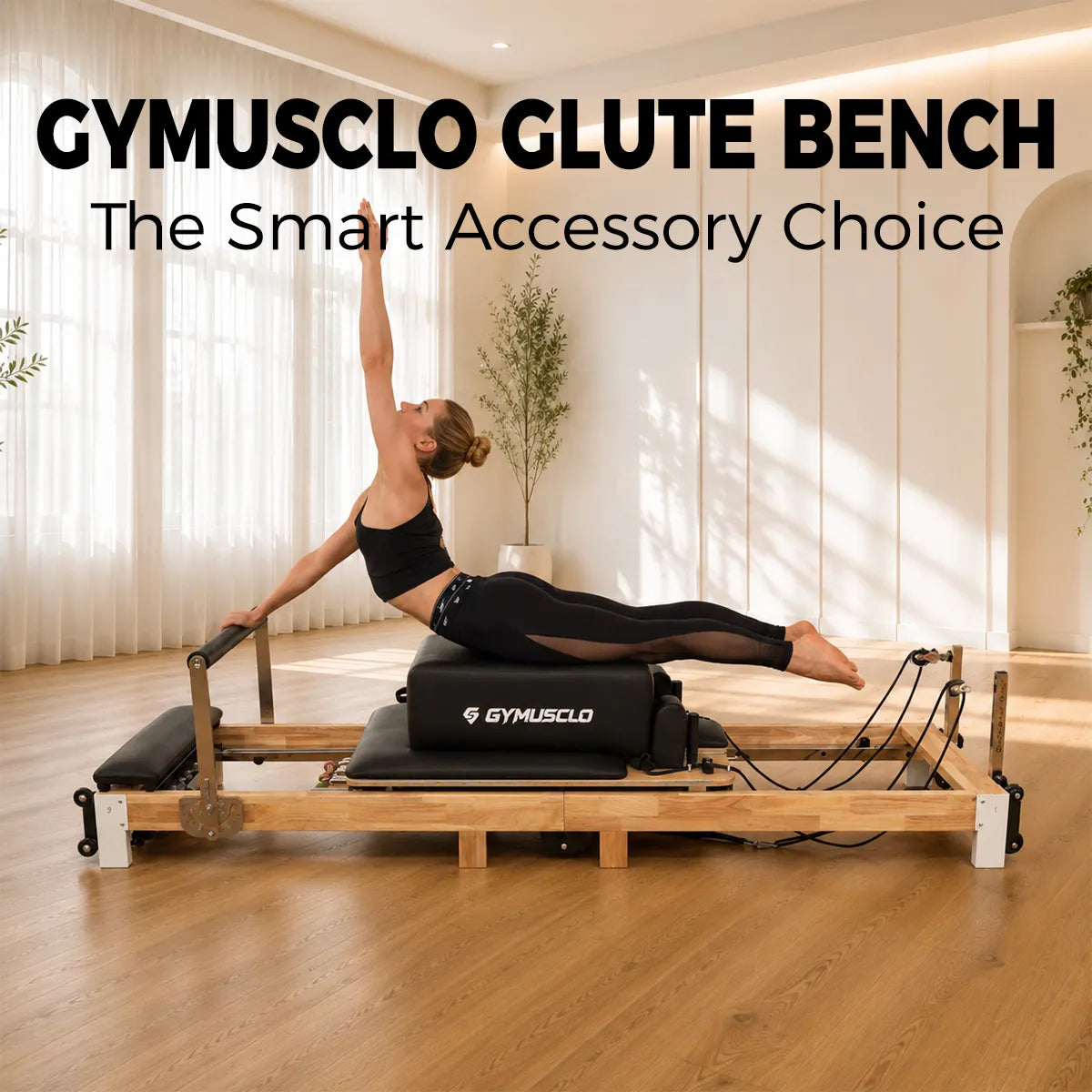 Image of Gymusclo Pilates Reformer Bed for Home Gym