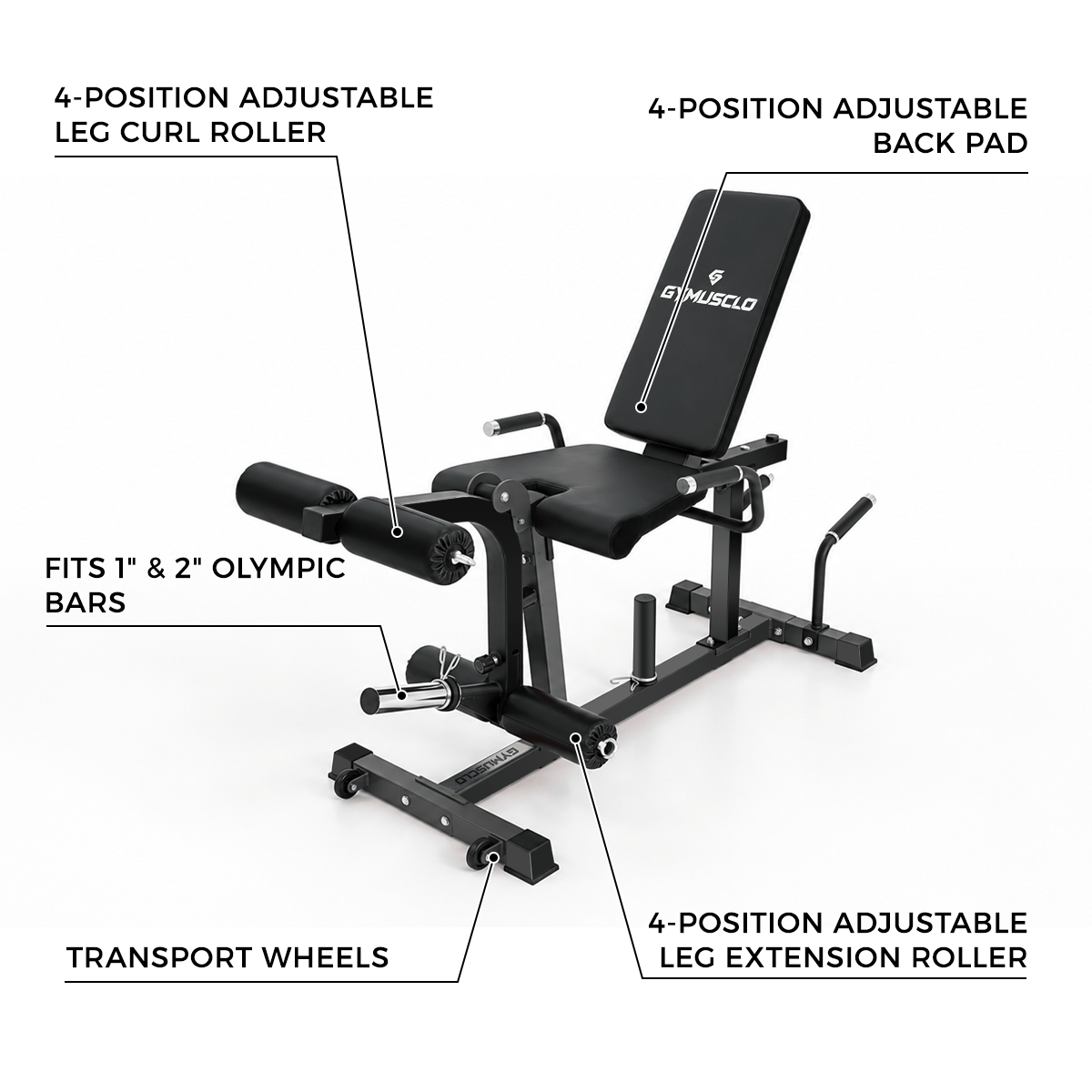 Y5 Plate-Loaded Leg Extension & Leg Curl Machine