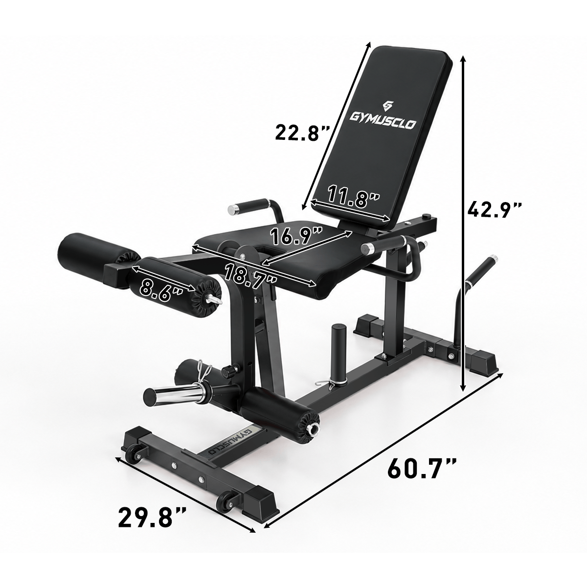 Y5 Plate-Loaded Leg Extension & Leg Curl Machine