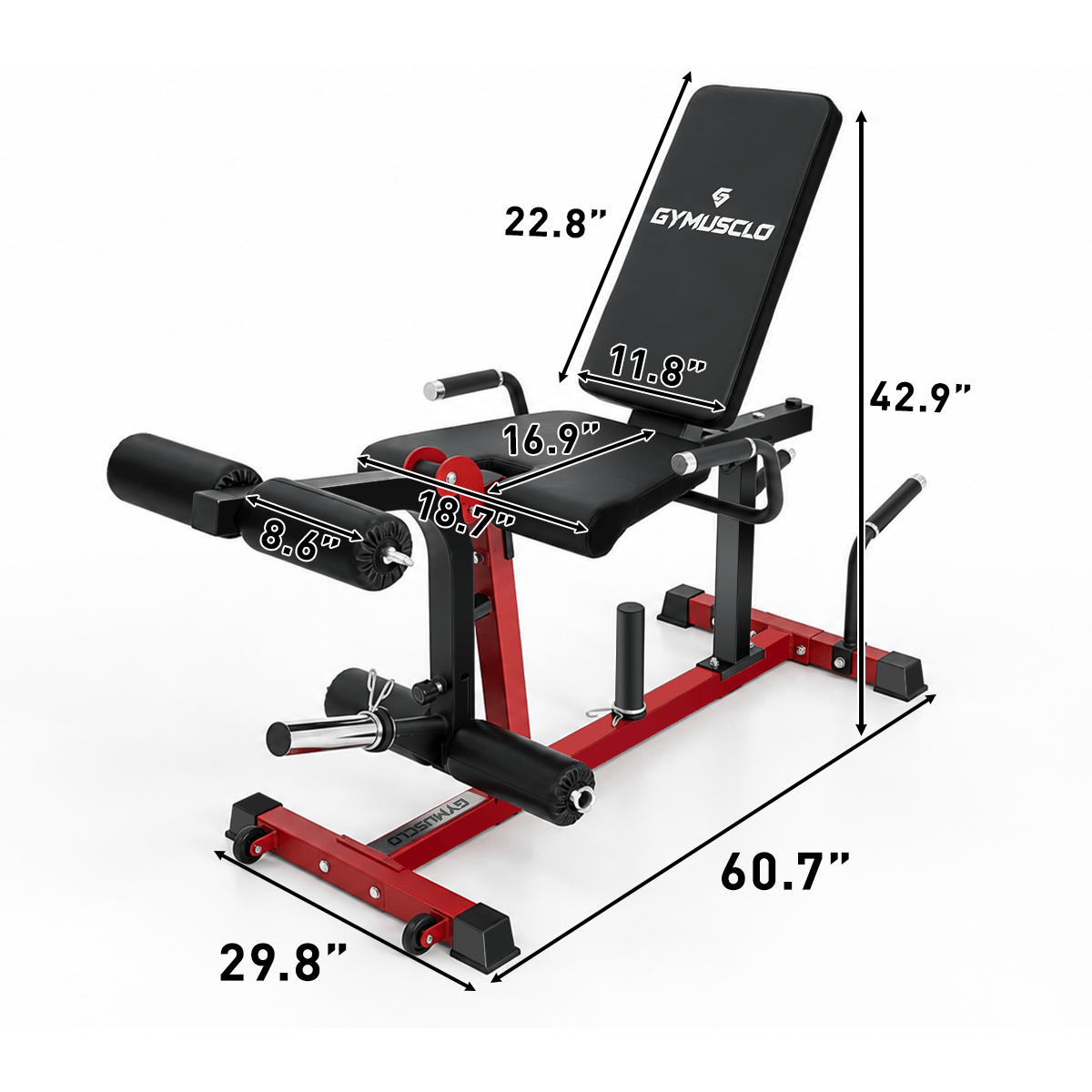 Y5 Plate-Loaded Leg Extension & Leg Curl Machine