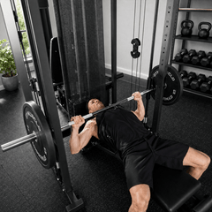 Multi-Function Home Gym System with 150lbs Weight Stack