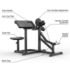 Plate Loaded Bicep & Tricep Machine