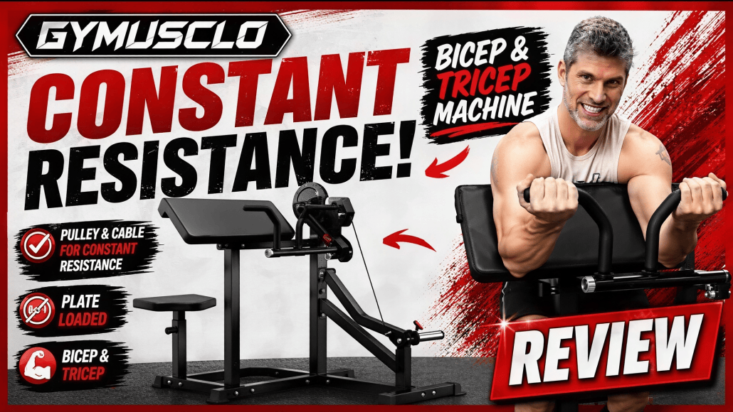 Gymusclo plate loaded bicep & tricep machine review