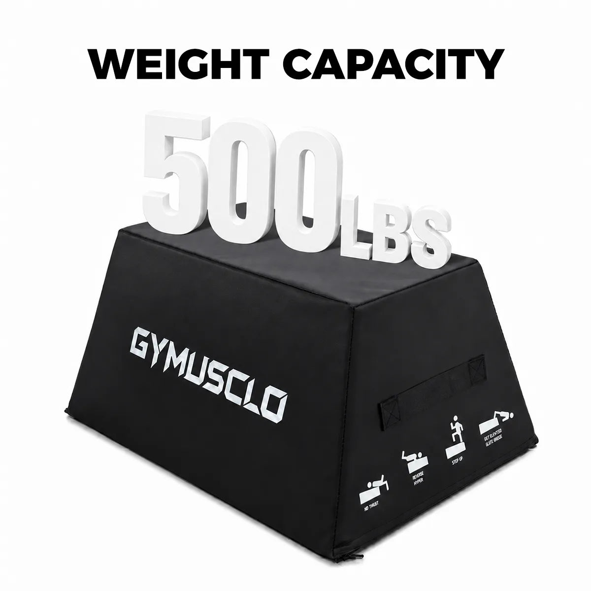 Image of Gymusclo C3 Hip Thrust Box | Glute Bridge & Core Training Bench